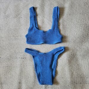 NWT Bond-Eye Malibu Two-Piece Bikini Set in Tranquil Blue